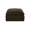 Moe's Cates Ottoman in Dark Green