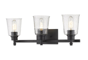 Bohin 3 Light Vanity in Matte Black Finish