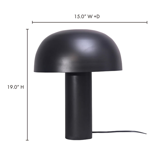 Nanu Table Lamp in Black Finish