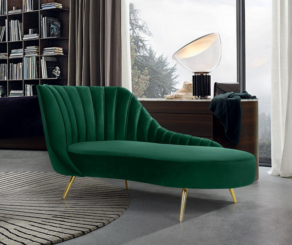 Josefina Chaise In Green Velvet