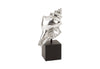 Conch Table Sculpture, Silver Leaf