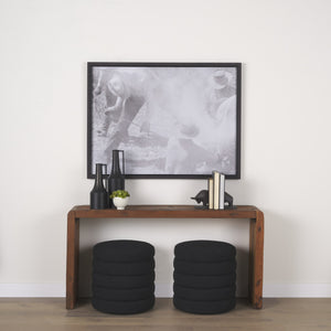 Aubrey Small 14.0H Black Iron Flower Vase