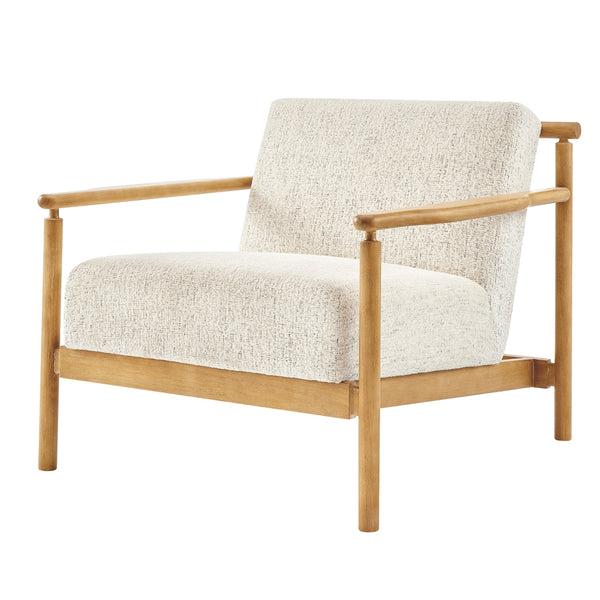 Arnold Chenille Accent Arm Chair, Concord Cream