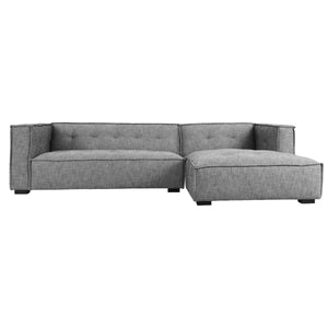 Element Upholstered Sectional with Right Arm Facing Chaise - Gray