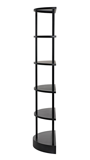 Spago Bookcase, Black Metal