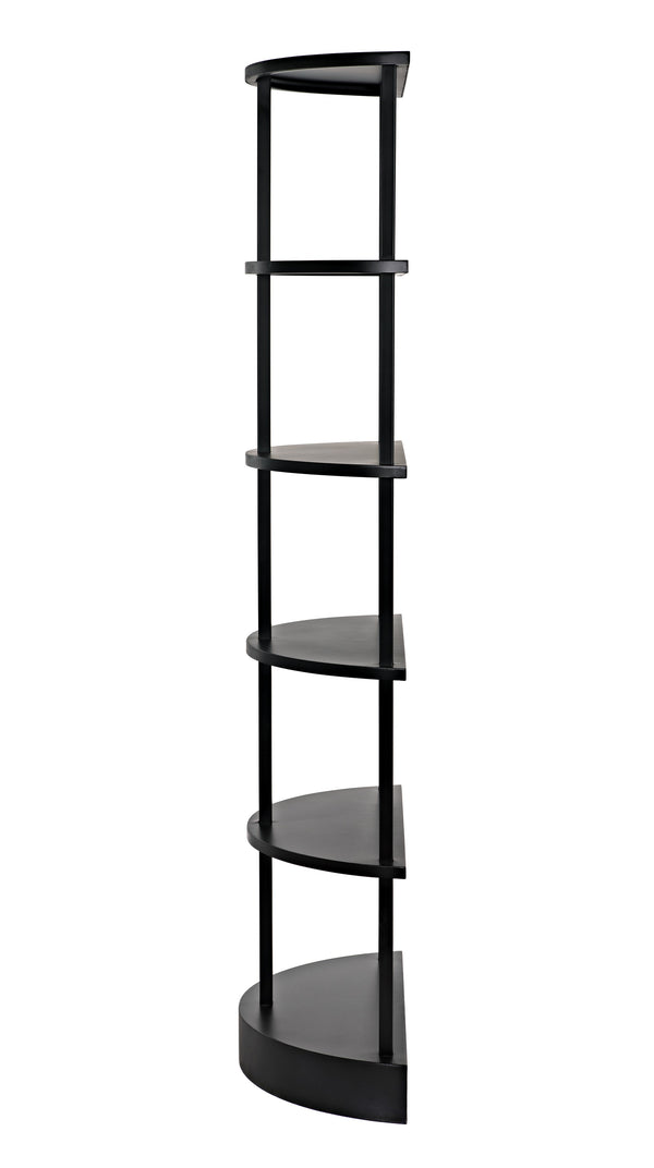 Spago Bookcase, Black Metal