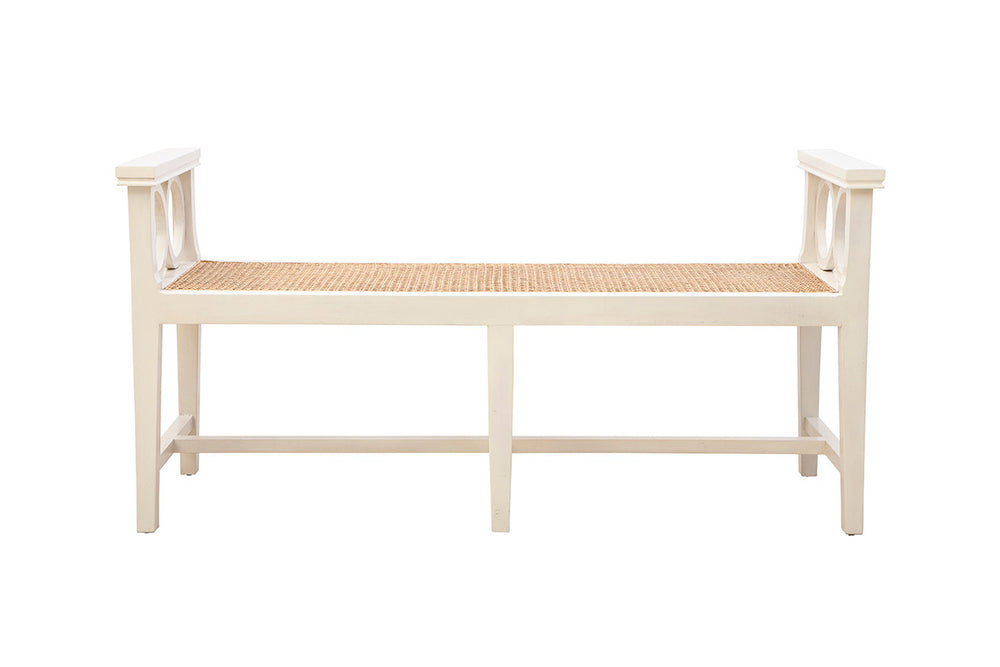 Cream Circles Bench
