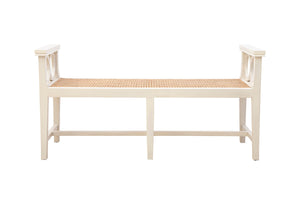 Cream Circles Bench