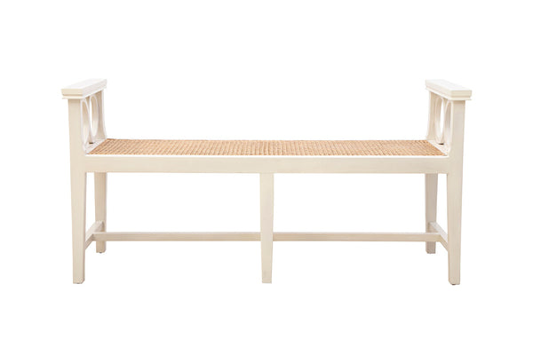 Cream Circles Bench