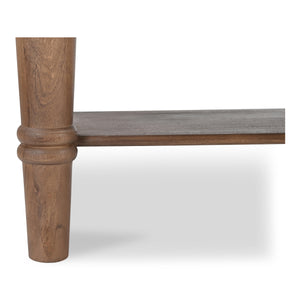 Moe's Russet Console Table with Drawers and Shelf