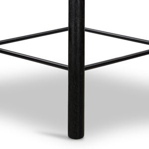 Barrett Stool In Matte Black Parawd In Counter