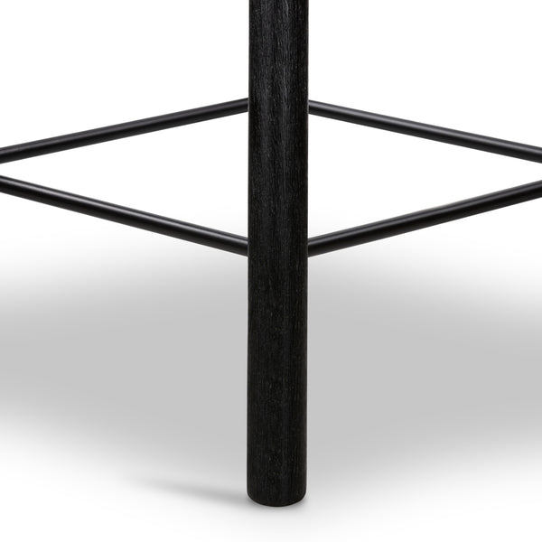 Barrett Stool In Matte Black Parawd In Counter