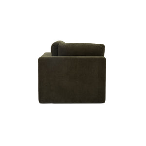 Moe's Cates Corner Chair in Dark Green