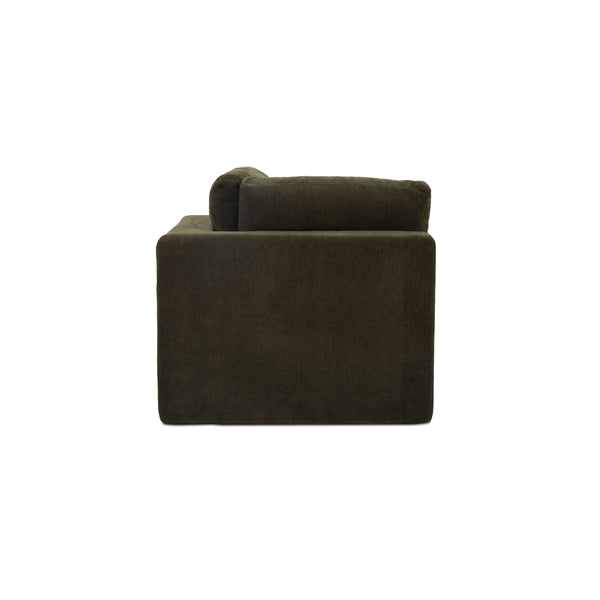 Moe's Cates Corner Chair in Dark Green