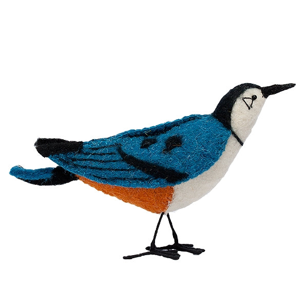 White-Breasted Nuthatch, Felt Bird