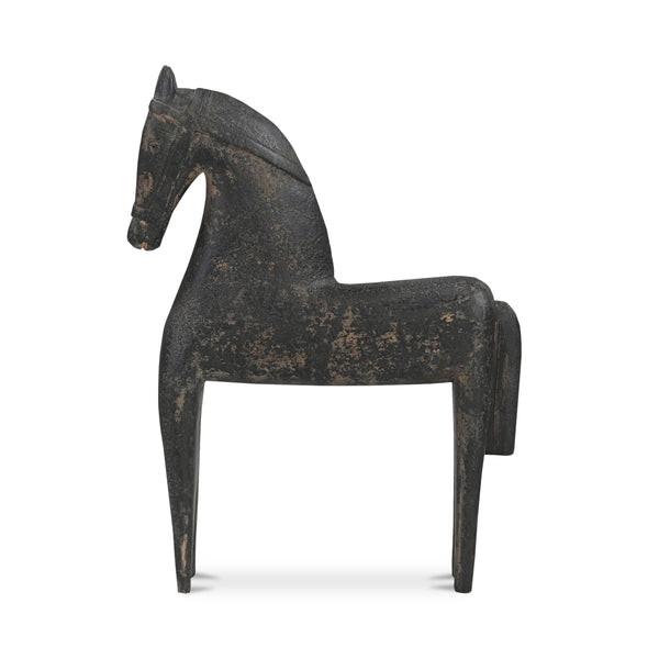 Gallant Handcrafted Black Wooden Sculpture