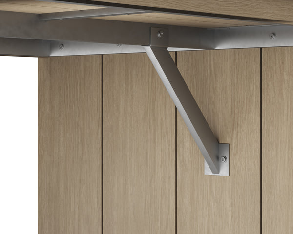 VIGA DINING TABLE - DRIFT BROWN - 94.5"