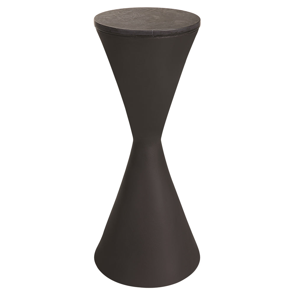 Time's Up Hourglass Shaped Drink Table