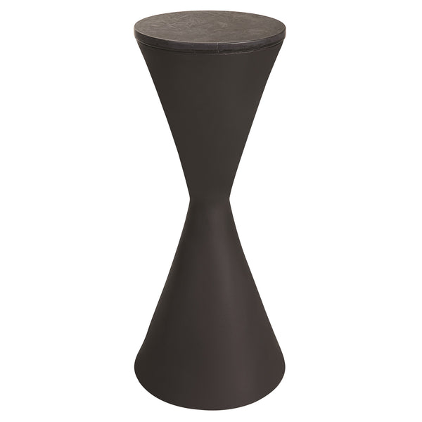 Time's Up Hourglass Shaped Drink Table