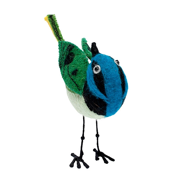 Green Jay, Felt Bird