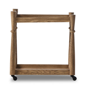 Alamosa Bar Cart In Light Wash Oak