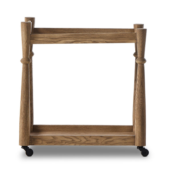 Alamosa Bar Cart In Light Wash Oak