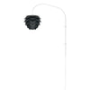 Aluvia Mini 1-Light Wall Lamp in Anthracite with White Wall Hanger