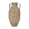 Tulsi Tall Matte Earth Brown Ceramic Floor Vase