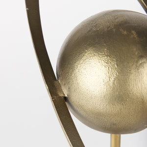 Atlas 15.0L x 7.0W x 16.0H Gold Metal Solar System Ornament