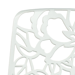 ORO ALUMINUM CHAIR (ARMLESS) - WHITE