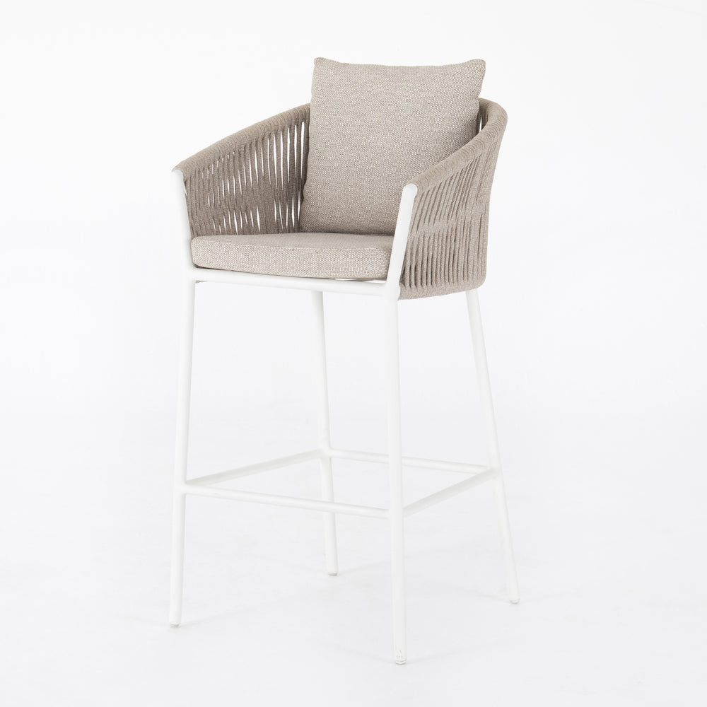 Porto Outdoor Stool-White-Bar