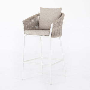 Porto Outdoor Stool-White-Bar