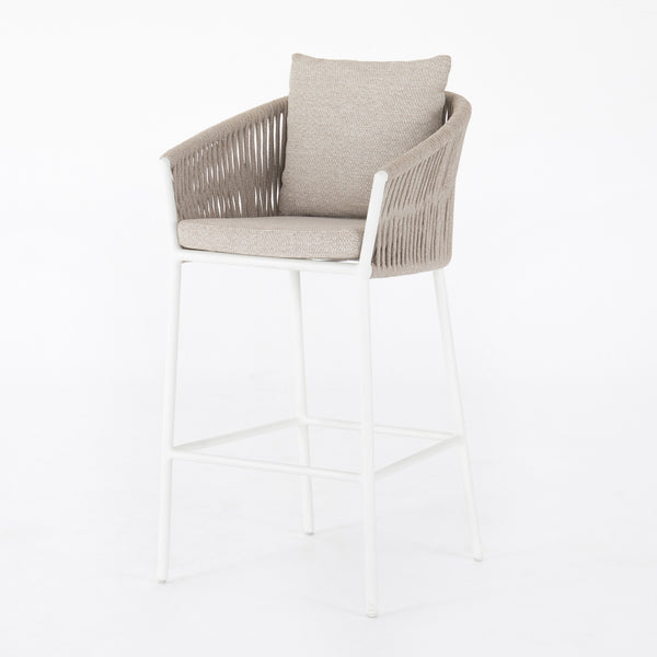 Porto Outdoor Stool-White-Bar