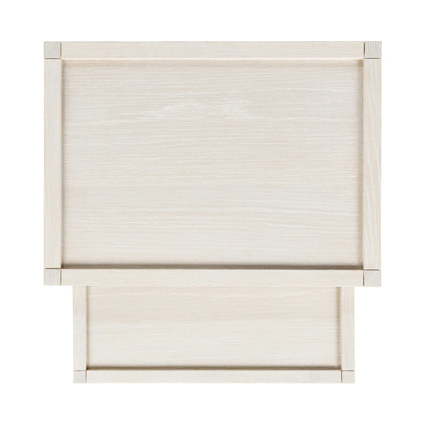 Devin Solid Wood Nesting Tables in Milk White