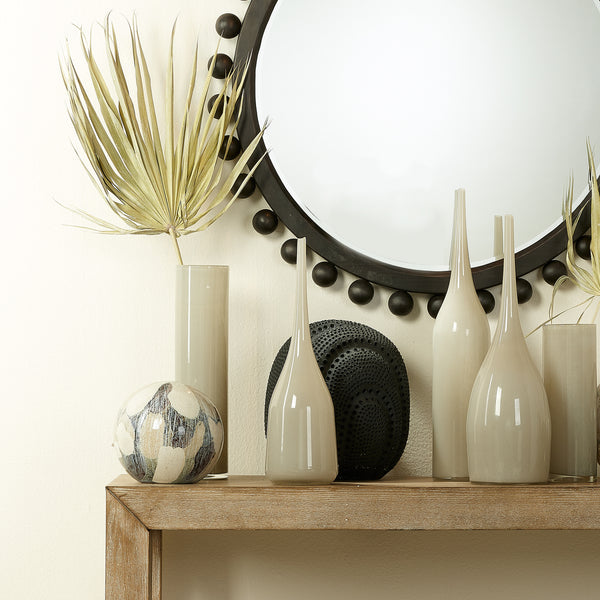 Pixie Decorative Glass Vases (set of 3), White