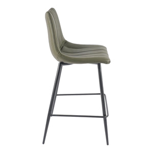 Moe's Alibi Counter Stool - Dark Green, Set of 2
