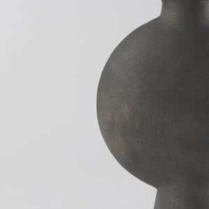 Kaz 6.7L x 5.5W x 11.2H Earthy Brown Ceramic Vase