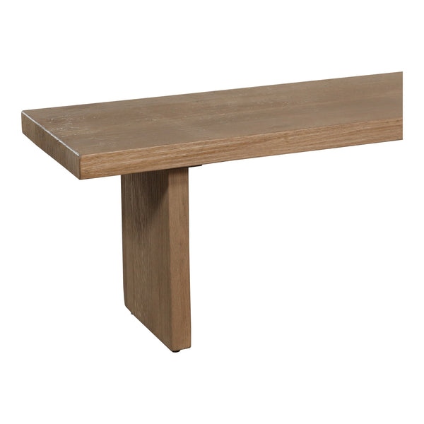 Moe's Koshi Bench Sandblasted Amber Oak