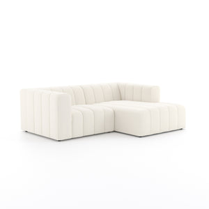 Langham Channeled 2pc Sectional In Raf Ch