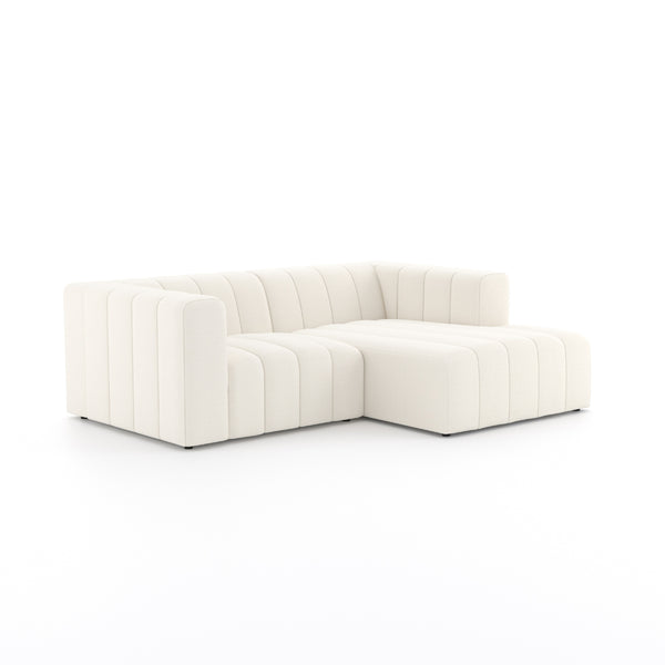 Langham Channeled 2pc Sectional In Raf Ch