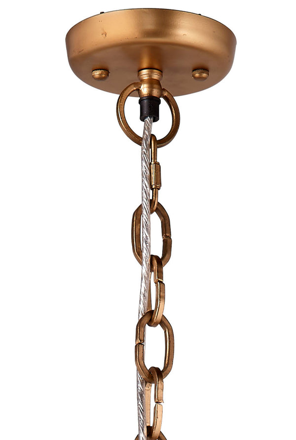 Hollywood 1-Light Glass and Metal Pendant