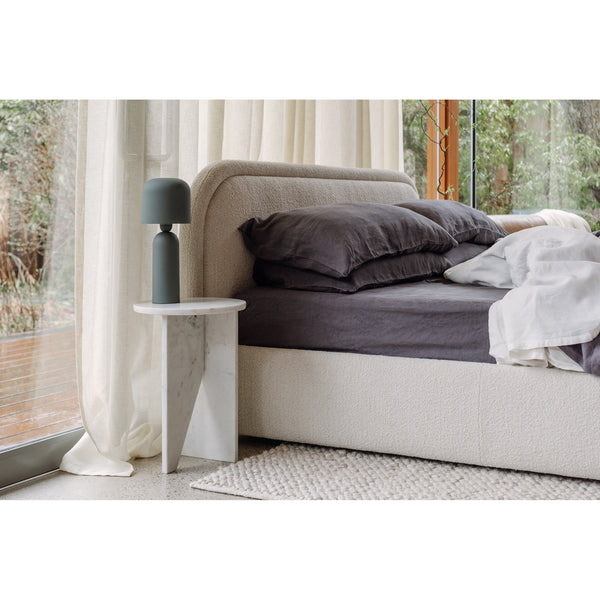 Colin King Bed with Velvet Upholstery