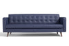 Brion Leather Sofa-Dark Blue