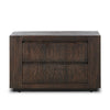 Abaso Nightstand - Ebony Rustic Wormwood Oak