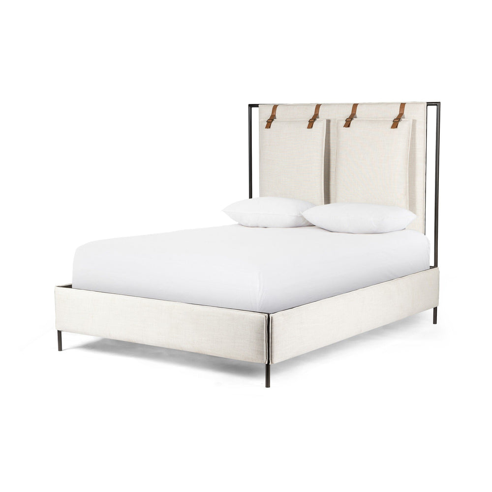 Leigh Upholstered Queen Bed - Hockney Ivory