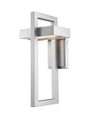 Luttrel 1 Light Outdoor Wall Sconce in Silver Finish