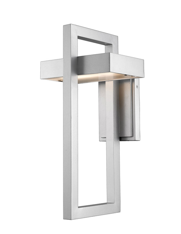 Luttrel 1 Light Outdoor Wall Sconce in Silver Finish