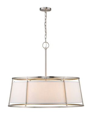 Lenyx Pendant 8 Light Pendant in Brushed Nickel Finish