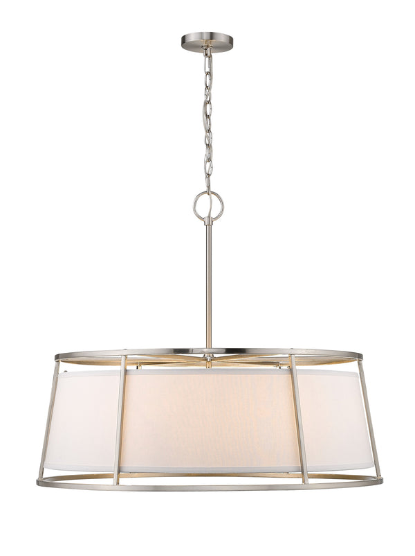 Lenyx Pendant 8 Light Pendant in Brushed Nickel Finish