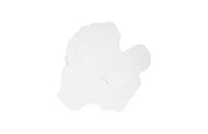 Log Side Table, Gel Coat White